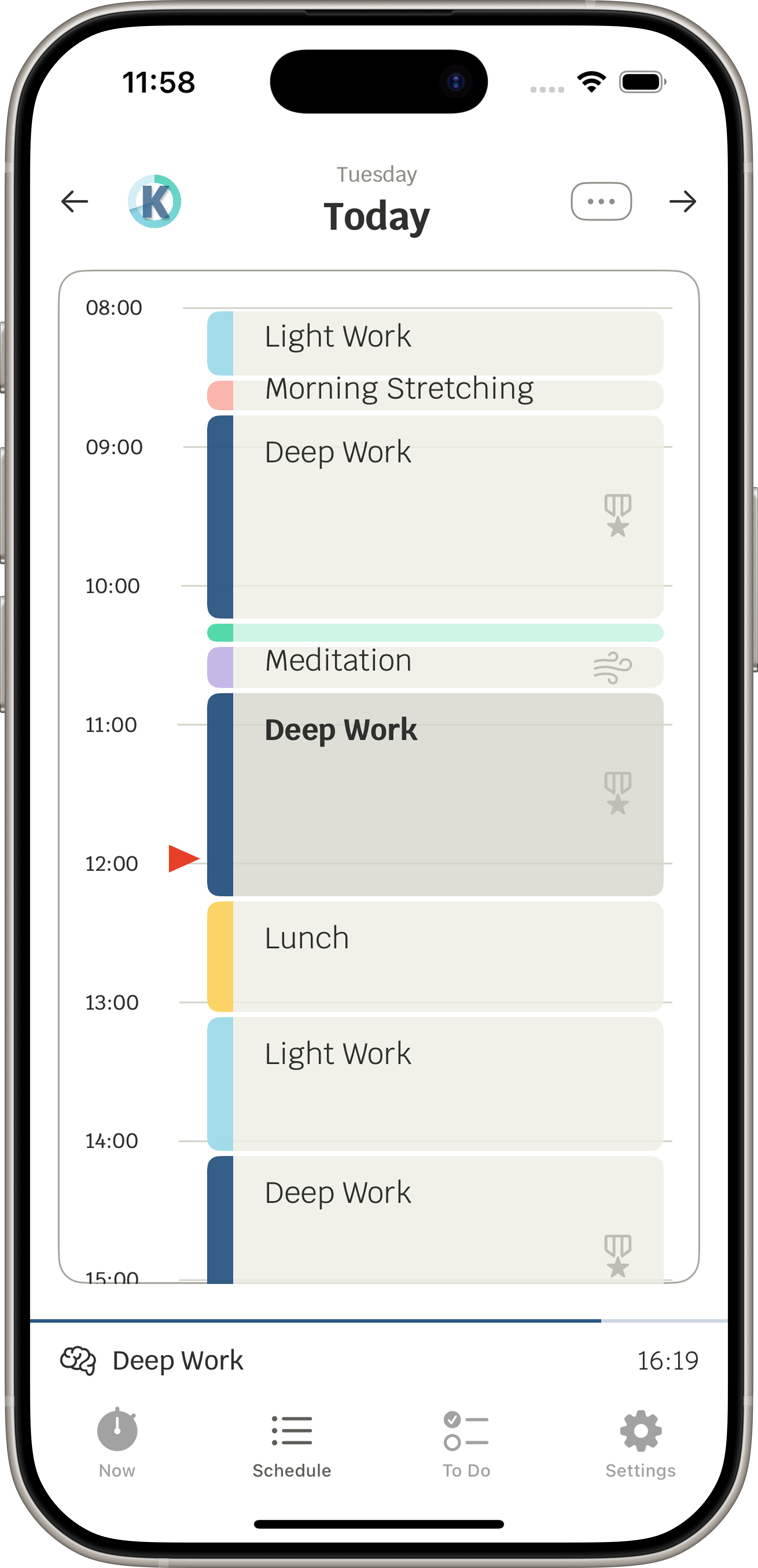 Daily Schedule Generator screenshot